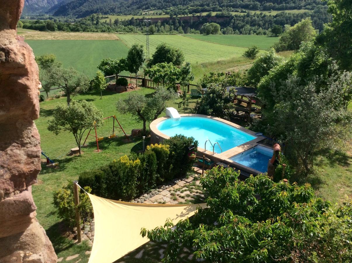 Casa Rural Con Piscina Y Vistas Al Valle - Cal Pallares Argestues Dış mekan fotoğraf
