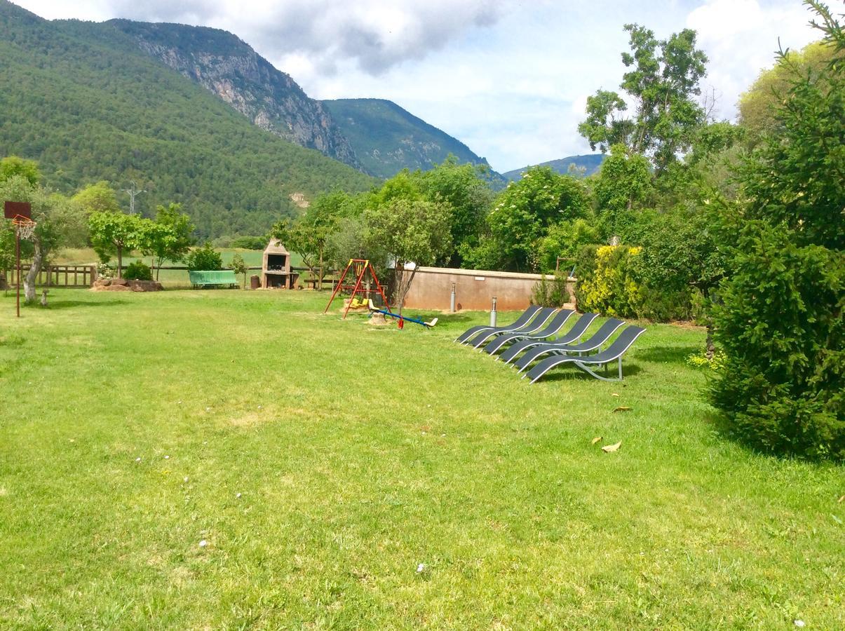 Casa Rural Con Piscina Y Vistas Al Valle - Cal Pallares Argestues Dış mekan fotoğraf